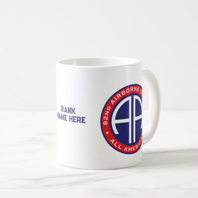 82nd Airborne Division All American Customizable Coffee Mug (Front Right)