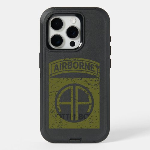 82nd Airborne Division All American Distressed iPhone 15 Pro Case