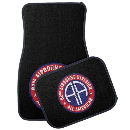 82nd Airborne Division All American Grunge Car Floor Mat