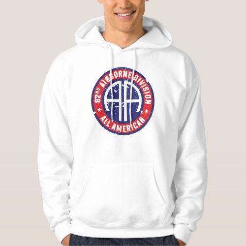 82nd Airborne Division All American Grunge Hoodie