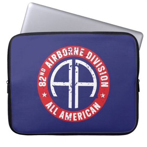 82nd Airborne Division All American Grunge Laptop Sleeve