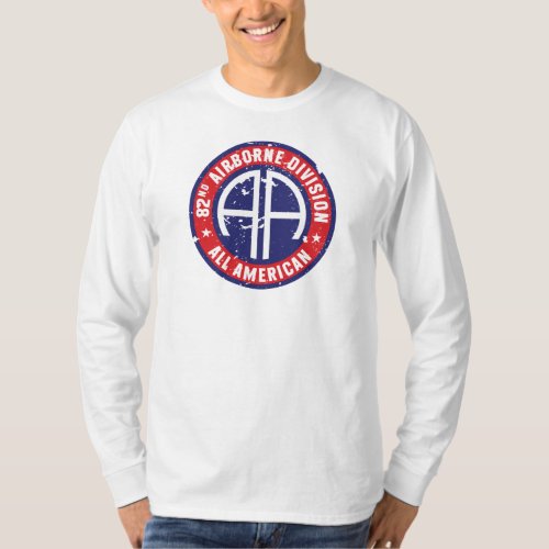 82nd Airborne Division All American Grunge Long T_Shirt