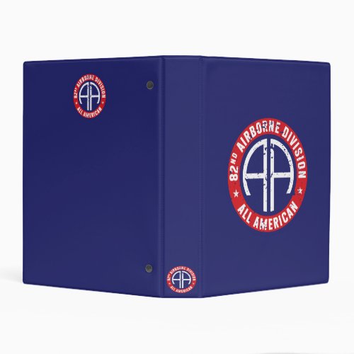 82nd Airborne Division All American Grunge Mini Binder