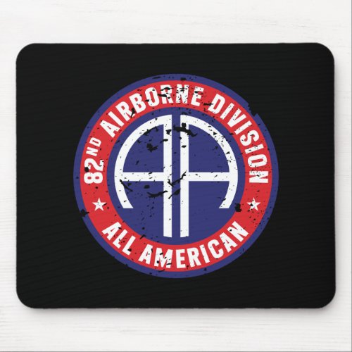 82nd Airborne Division All American Grunge Mouse Pad