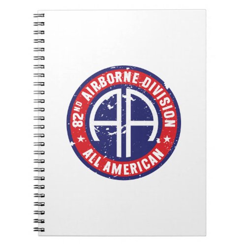 82nd Airborne Division All American Grunge Notebook