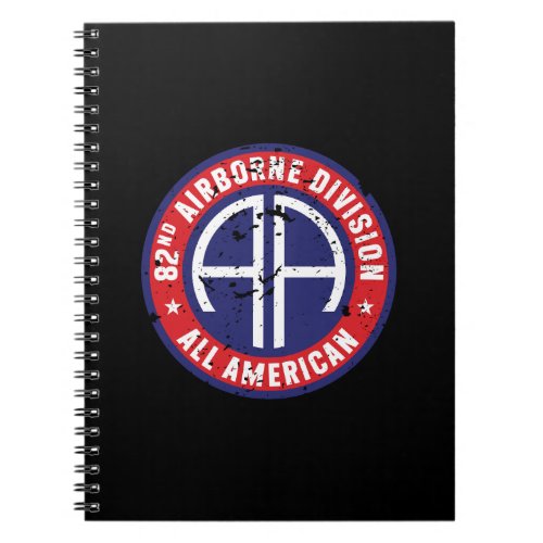 82nd Airborne Division All American Grunge Notebook