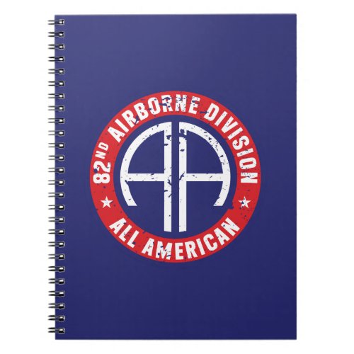 82nd Airborne Division All American Grunge Notebook