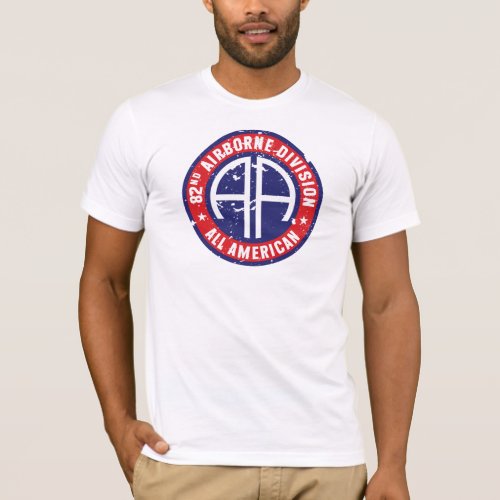 82nd Airborne Division All American Grunge T_Shirt