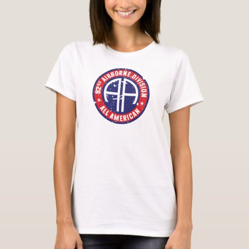 82nd Airborne Division All American Grunge Women T_Shirt