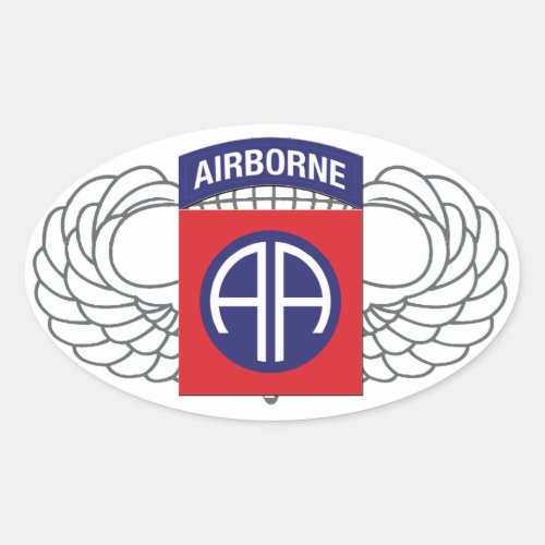 82nd Airborne Division All American Oval Sticker