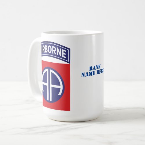 82nd Airborne Division All American Service Badge Coffee Mug