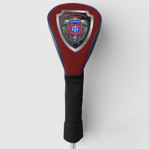 82nd Airborne Division All American Shield  Golf Head Cover