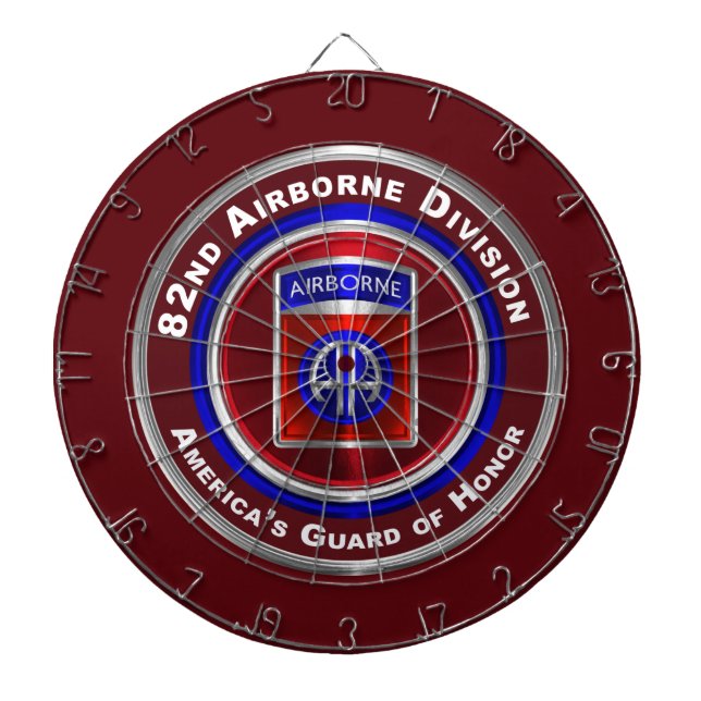 82nd Airborne Division “All Americans”  Dart Board (Front)