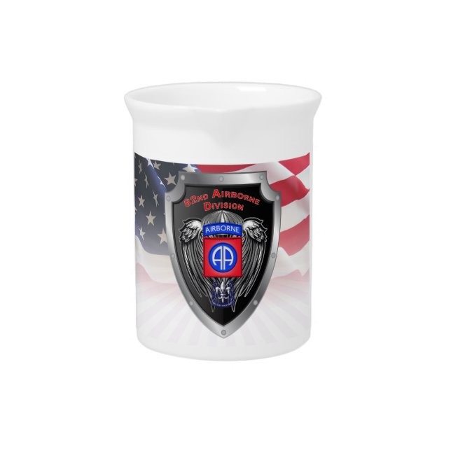 82nd Airborne Division “All The Way" Beverage Pitcher (Front)