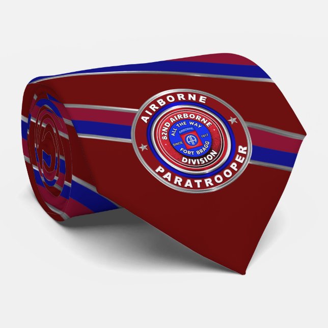 82nd Airborne Division “All The Way” Neck Tie (Rolled)