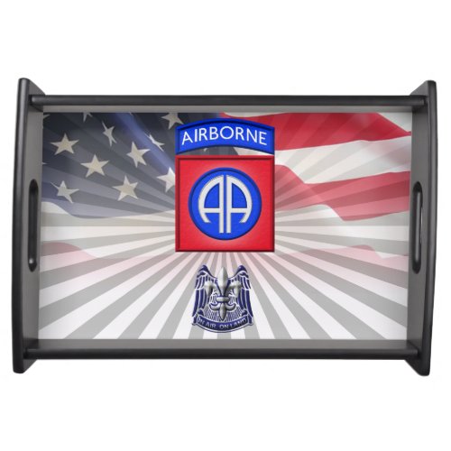 82nd Airborne Division All The Way Serving Tray