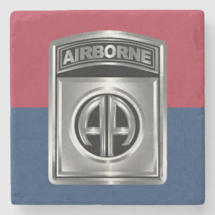 82nd Airborne Division “All The Way" Stone Coaster
