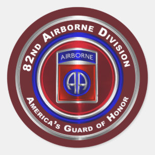 82nd Airborne Division America’s Guard of Honor Classic Round Sticker