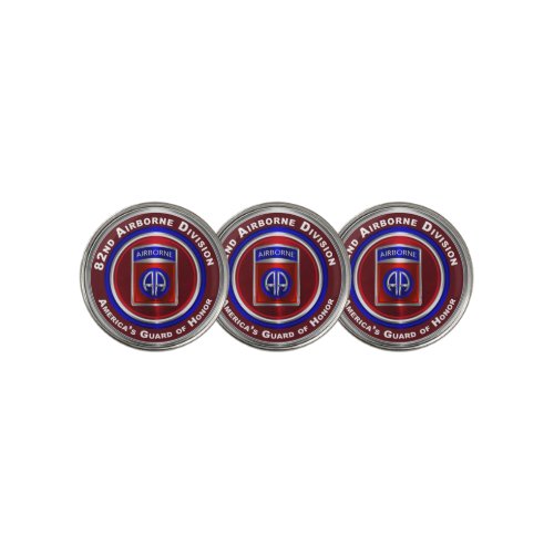 82nd Airborne Division Americas Guard of Honor Golf Ball Marker