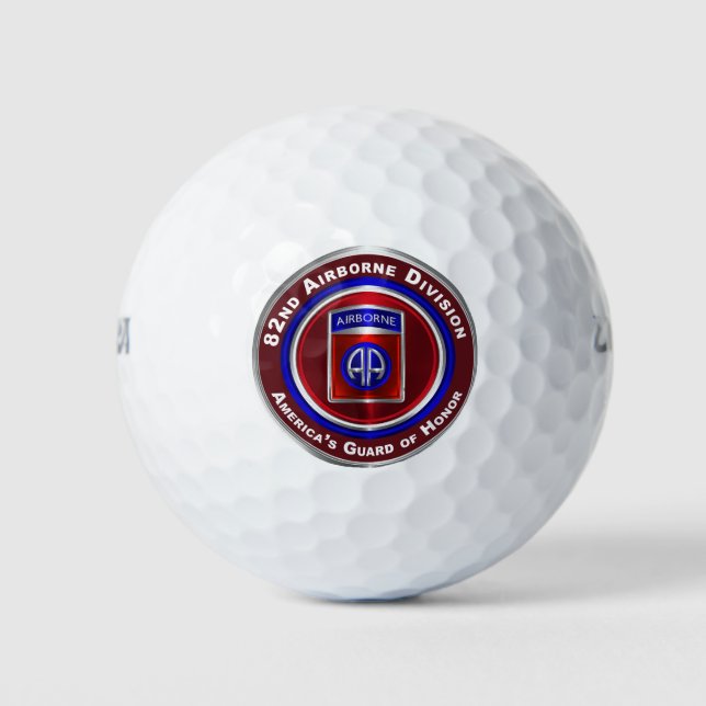 82nd Airborne Division America’s Guard of Honor Golf Balls (Front)
