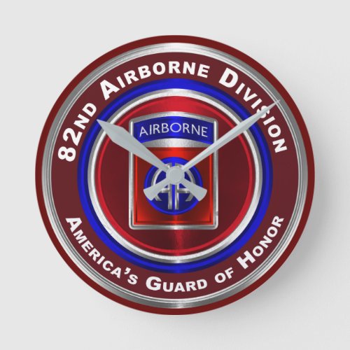 82nd Airborne Division Americas Guard of Honor Round Clock