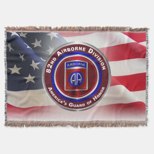 82nd Airborne Division Americas Guard of Honor Throw Blanket