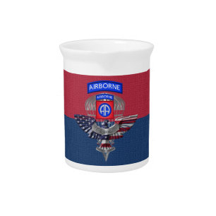 82nd Airborne Division “America’s Guardian” Beverage Pitcher