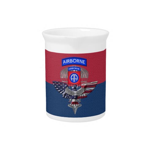 82nd Airborne Division Americas Guardian Beverage Pitcher