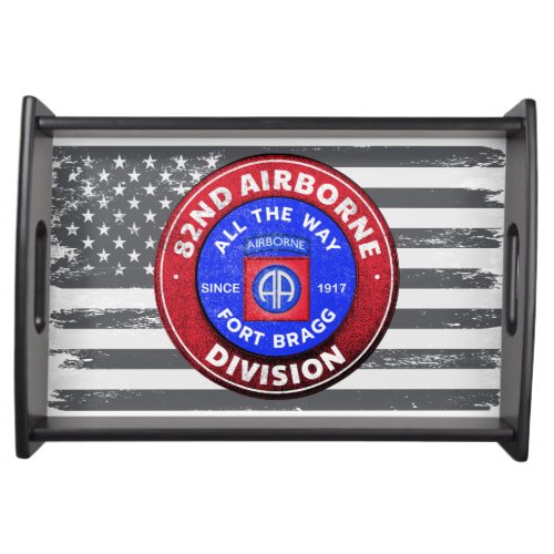 82nd Airborne Division_Antique Design Serving Tray