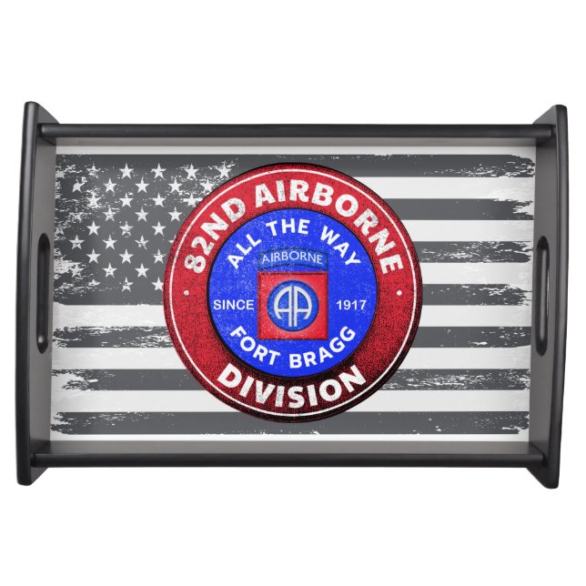82nd Airborne Division-Antique Design Serving Tray (Front)