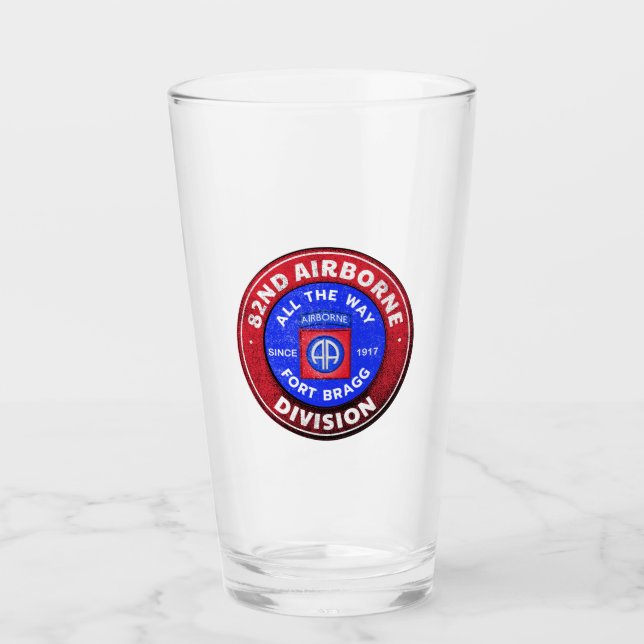 82nd Airborne Division Antique Logo Glass (Front)