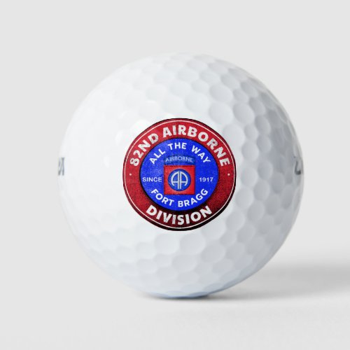 82nd Airborne Division Antique Logo Golf Balls