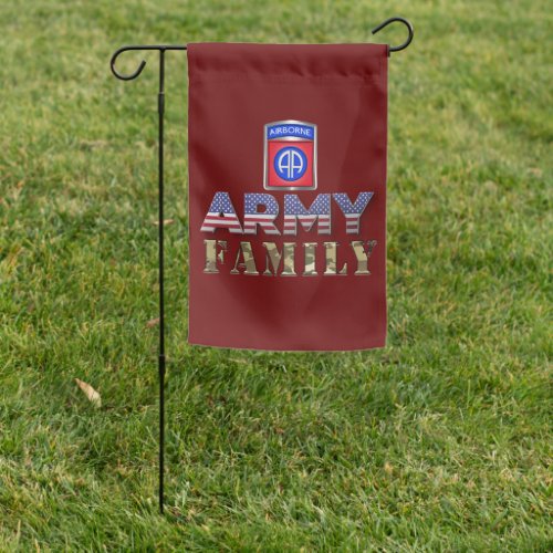 82nd Airborne Division Army Family  Garden Flag