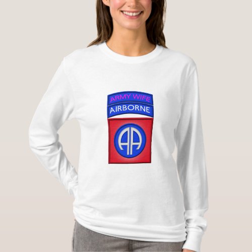 82nd Airborne Division Army Wife T_Shirt