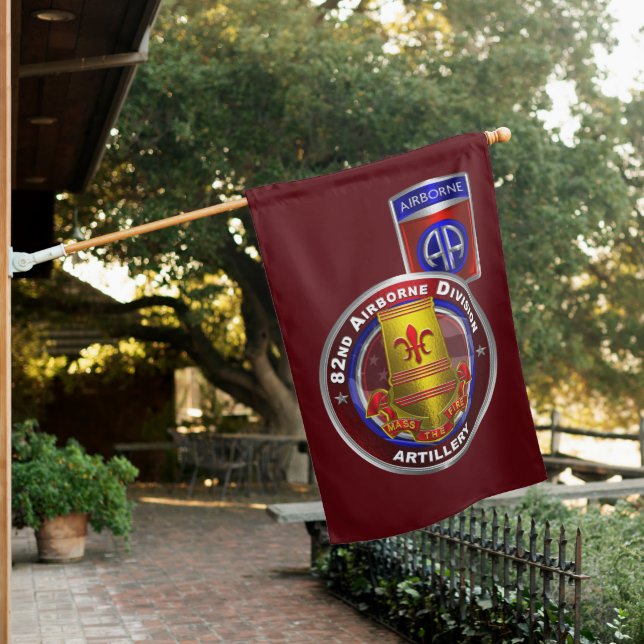 82nd Airborne Division Artillery Brigade  House Flag (In SItu)