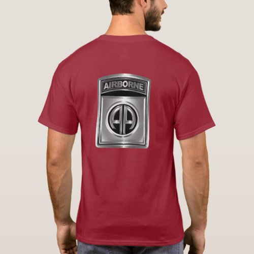 82nd Airborne Division Awesome Chrome Design  T_Shirt