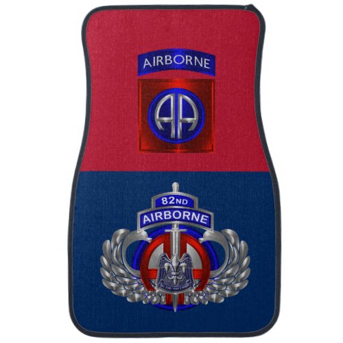 82nd Airborne Division Awesome Paratrooper Car Floor Mat