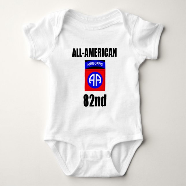 82nd Airborne Division Baby Bodysuit (Front)