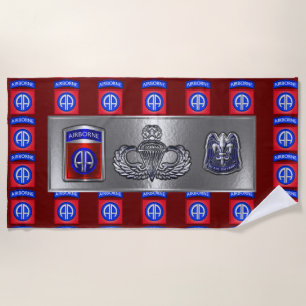 82nd Airborne Division Beach Towel