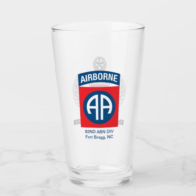 82nd Airborne Division Beer Glass (Front)