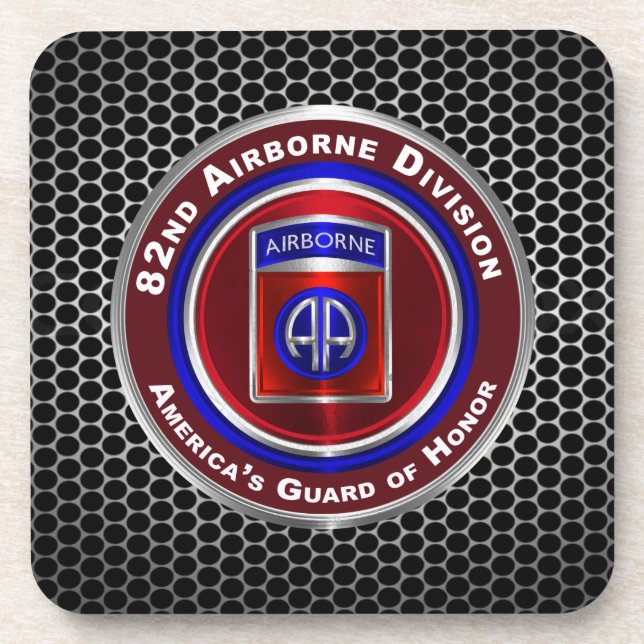 82nd Airborne Division Beverage Coaster (Front)
