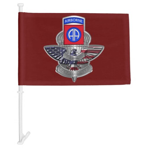 82nd Airborne Division Car Flag