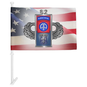 82nd Airborne Division Car Flag
