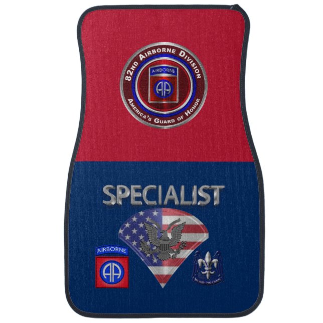 82nd Airborne Division Car Floor Mat (Front)
