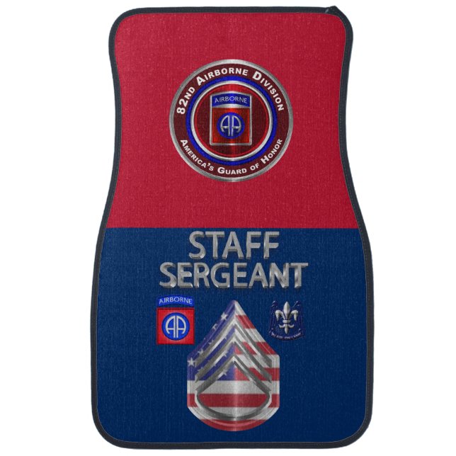 82nd Airborne Division Car Floor Mat (Front)