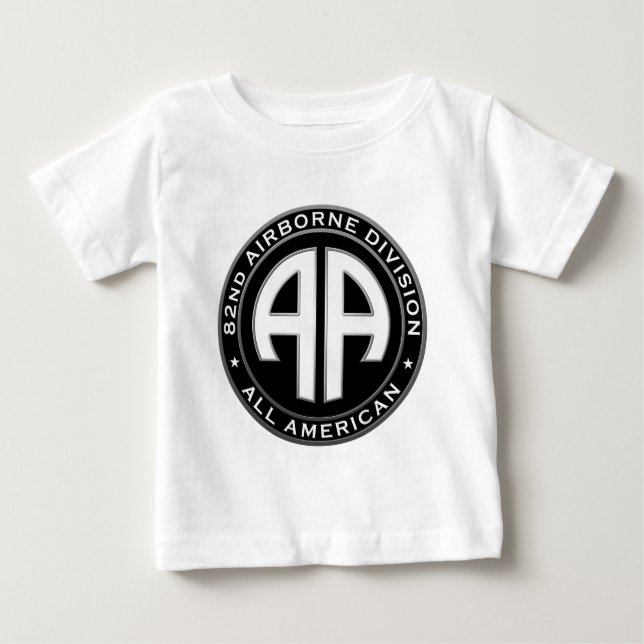 82nd Airborne Division Casual Patch Baby T-Shirt (Front)