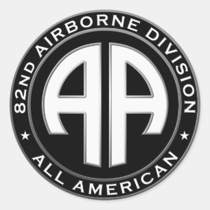 82nd Airborne Division Casual Patch Classic Round Sticker
