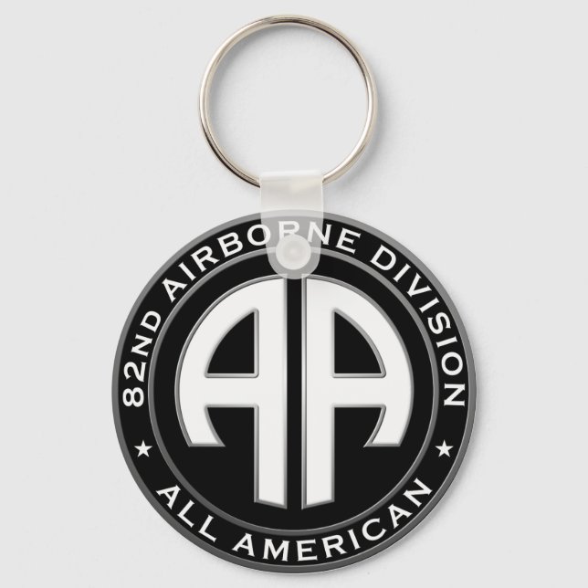 82nd Airborne Division Casual Patch Keychain (Front)