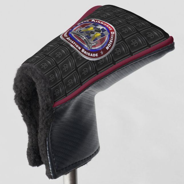 82nd Airborne Division Combat Aviation Brigade   Golf Head Cover (3/4 Front)