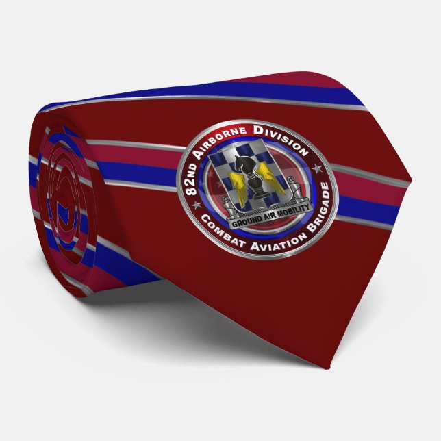 82nd Airborne Division Combat Aviation Brigade  Neck Tie (Rolled)